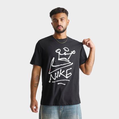 Men's Nithtke Sportswear Swoosh Crown Graphic T-Shirt - Black