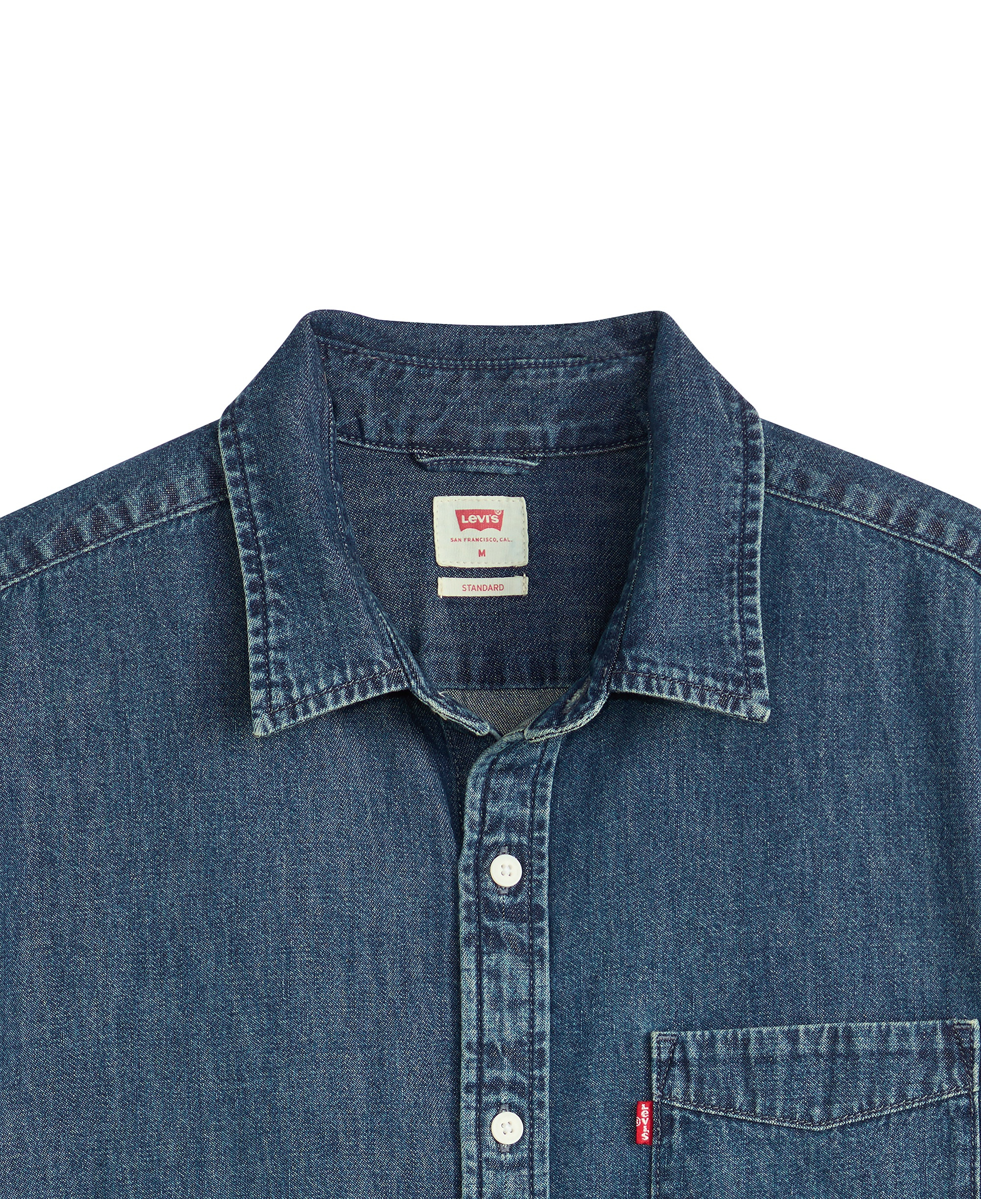 Levi's Men's Classic Pocket Short-Sleeve Regular-Fit Shirt - Blue