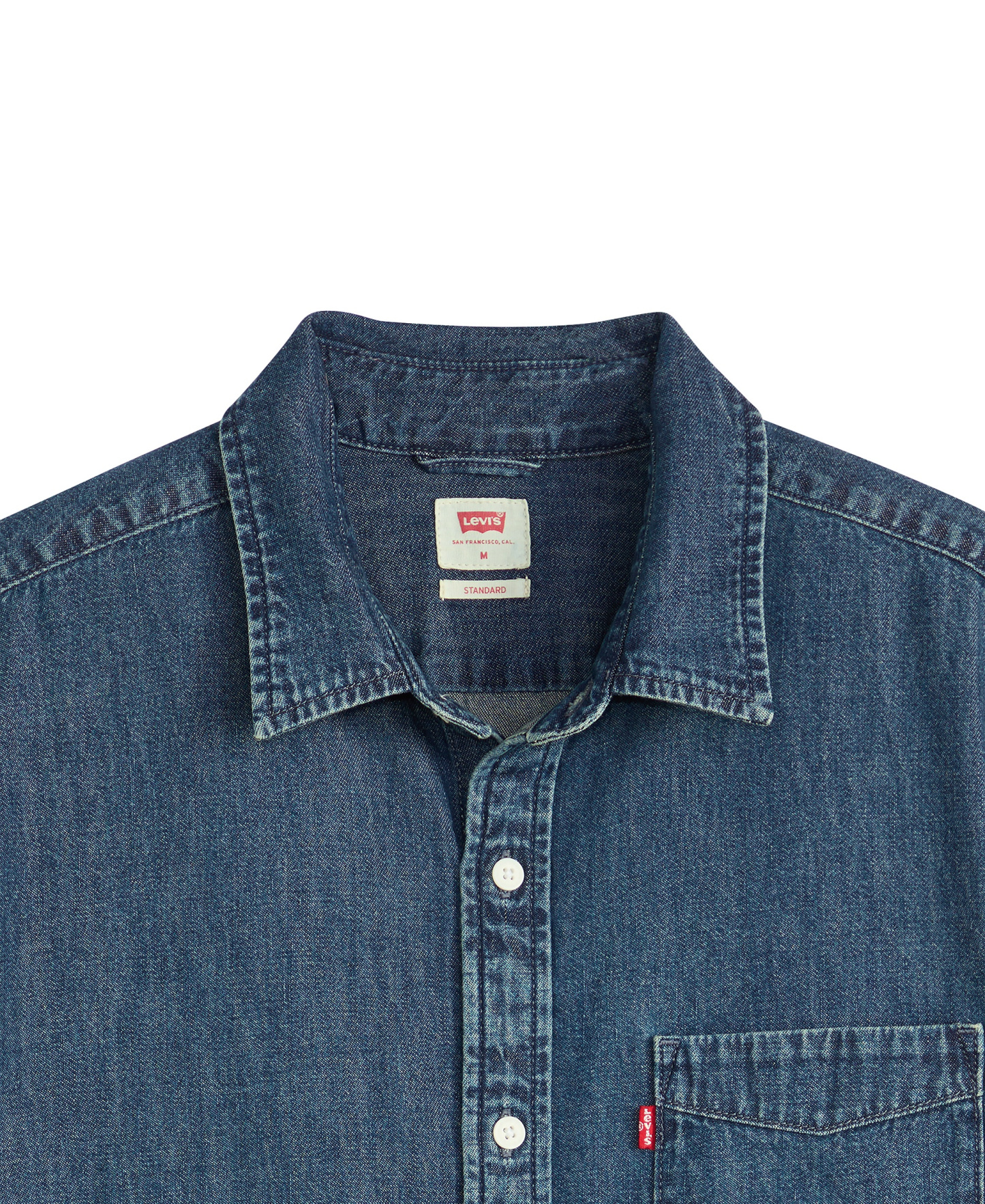 Levi's Men's Classic Pocket Short-Sleeve Regular-Fit Shirt - Blue