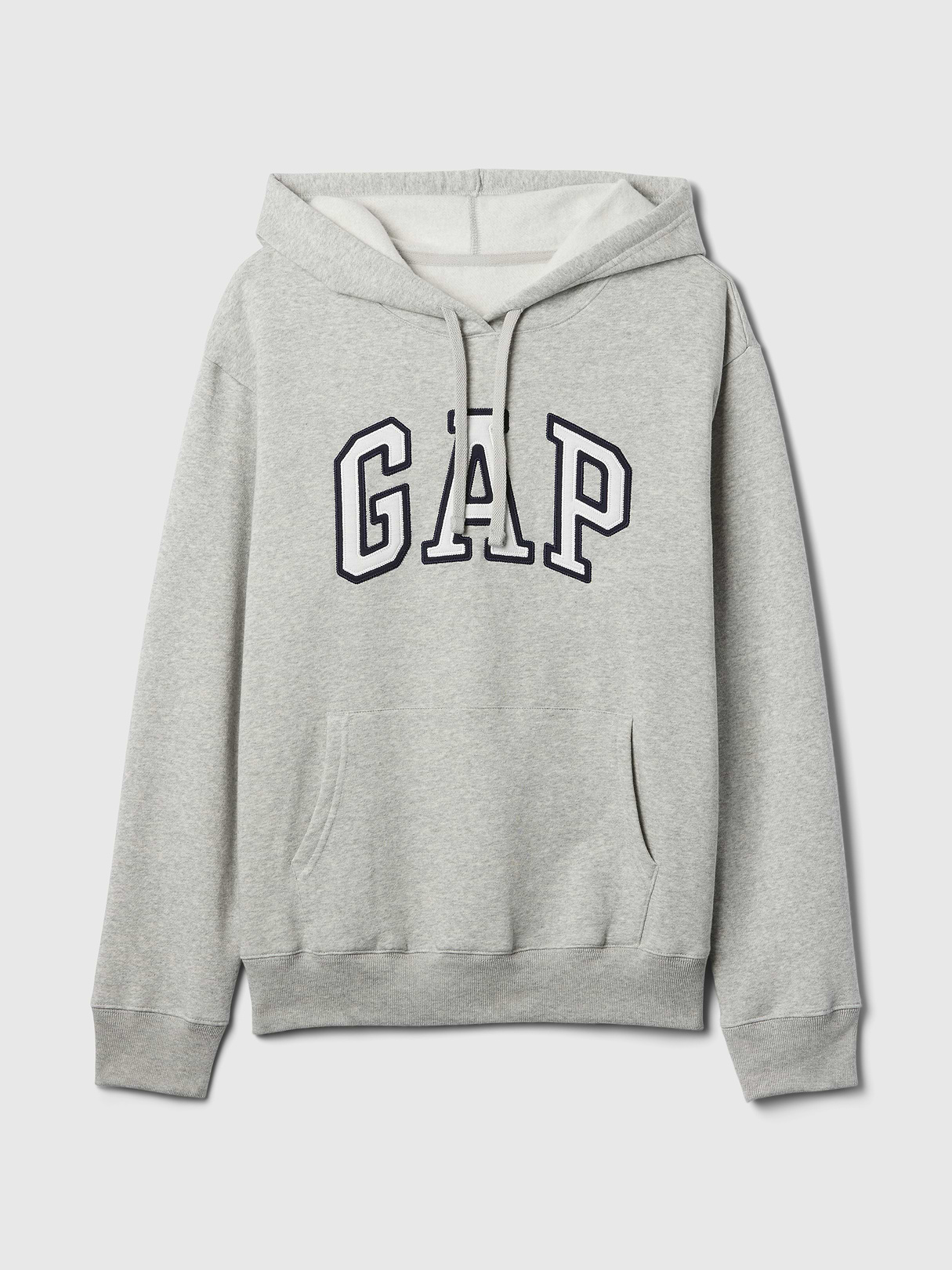 Relaxed Gap Logo Hoodie - light heather gray