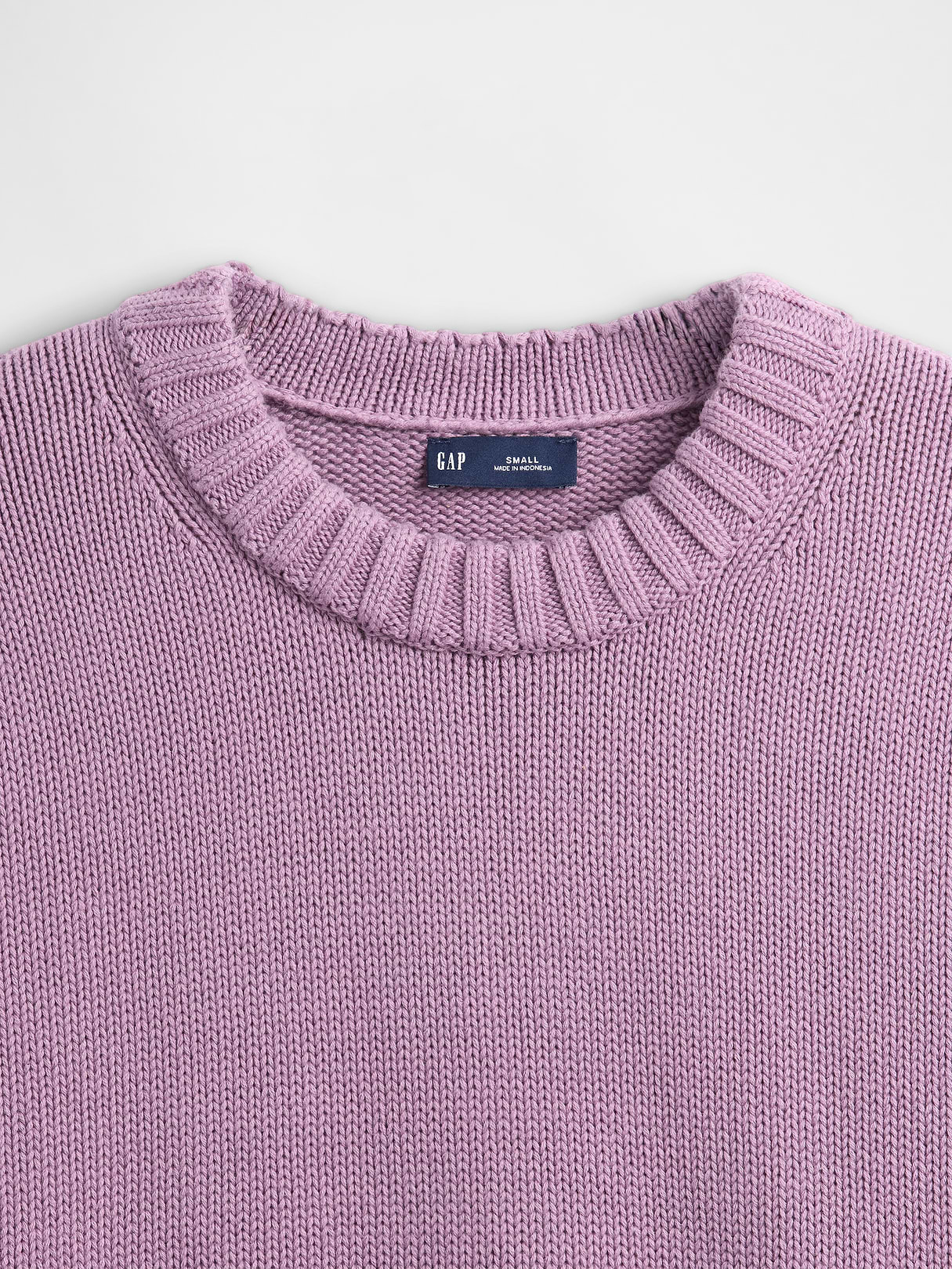 100% Cotton Oversized Sweater - Purple