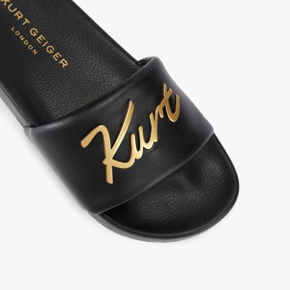 Kurt Geiger London Meena Kurt Slide - Black - view 5