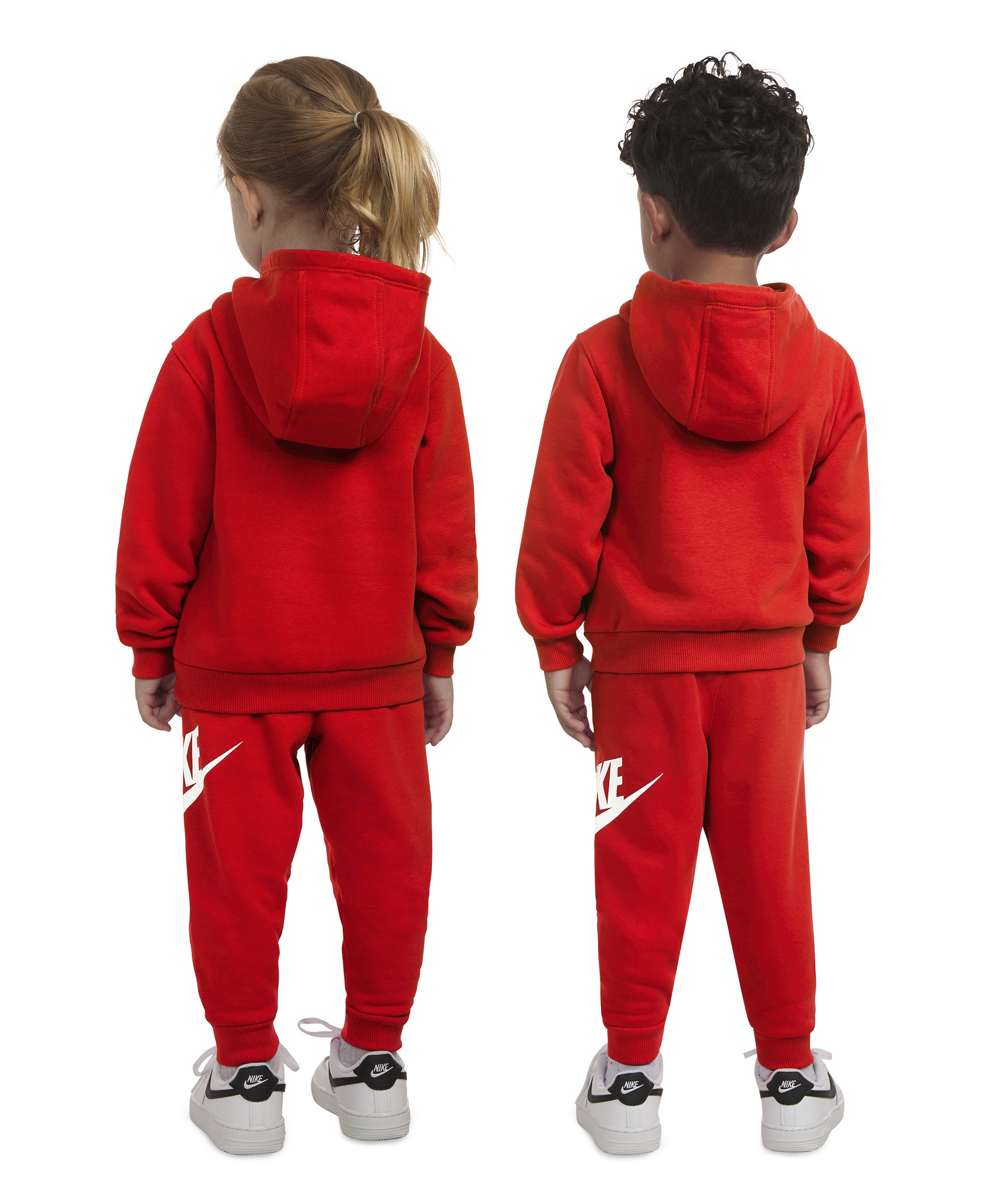 Nike Toddler Boys' and Girls' 2T-4T Club Fleece Long-Sleeve Hoodie and Pants, 2-Piece Set - University Red