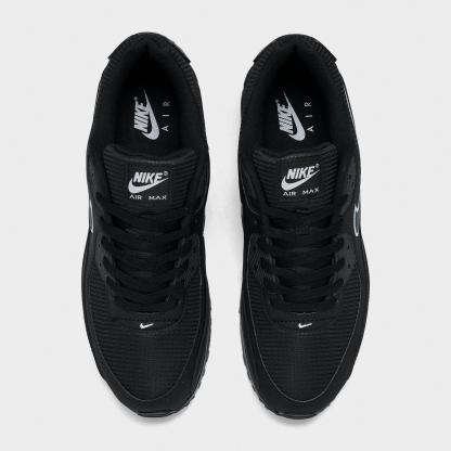 Men's Nithtke Air Max 90 Casual Shoes - Part 4 - Black/Wolf Grey - Top view