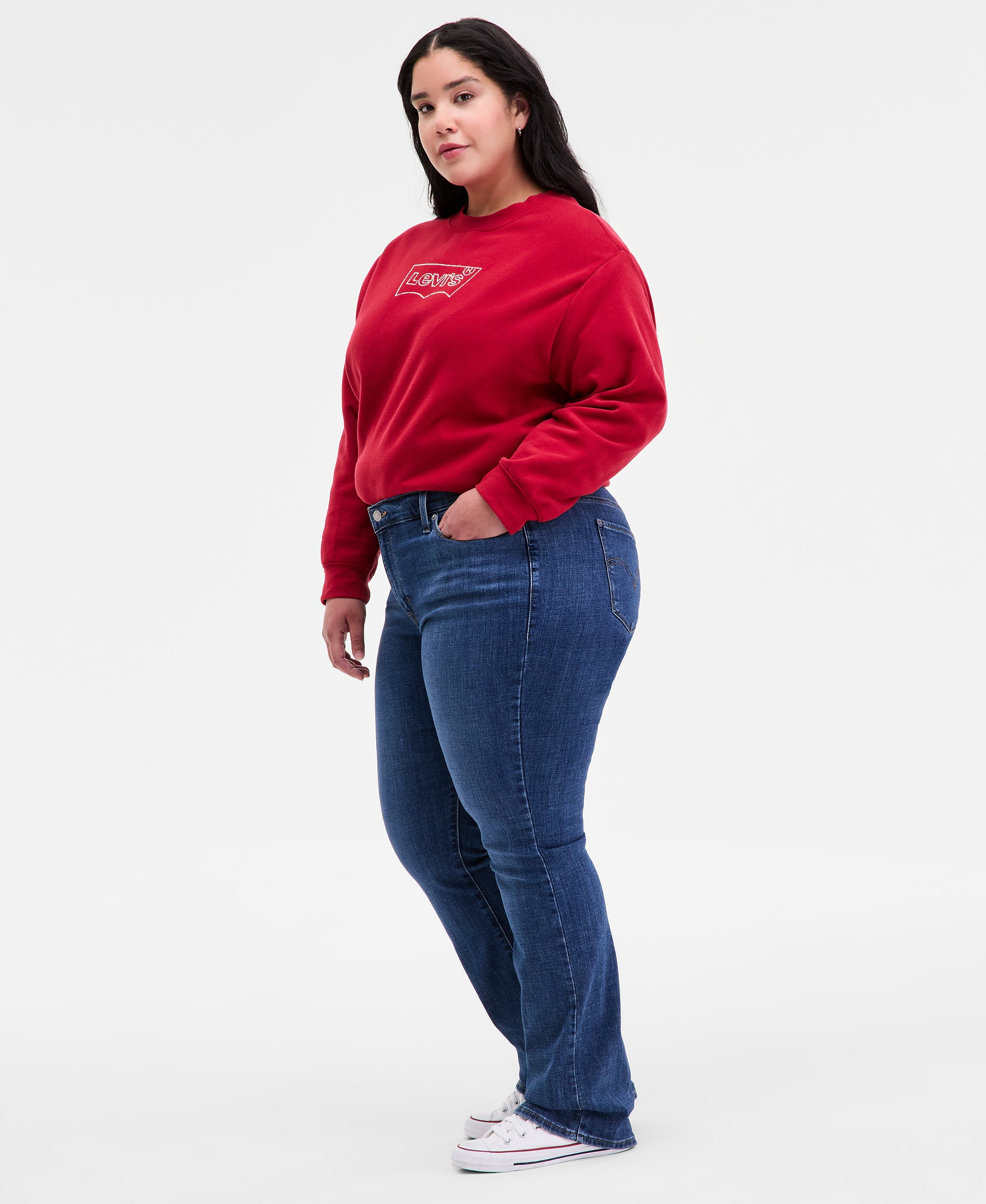 Levi's Trendy Plus Size 415 Classic Bootcut Jeans - Lapis Awe