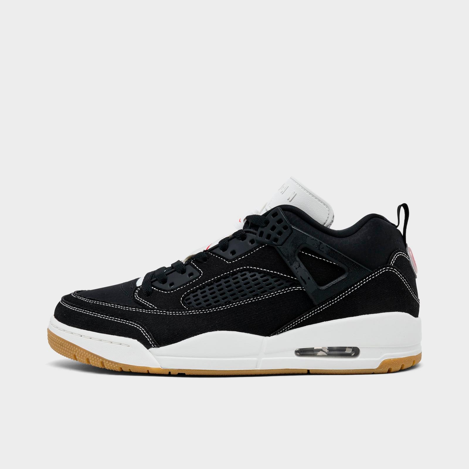 Men's Jordan Spizike Low Casual Shoes - Black/University Red/Gum Medium Brown/Sail - view 1