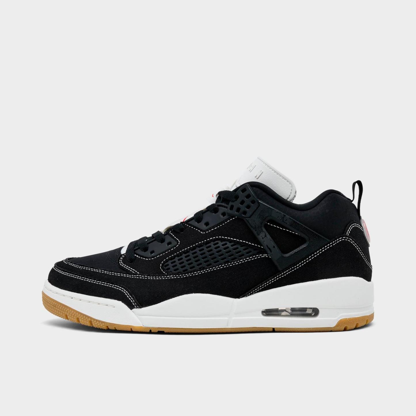 Men's Jordan Spizike Low Casual Shoes - Black/University Red/Gum Medium Brown/Sail - view 1