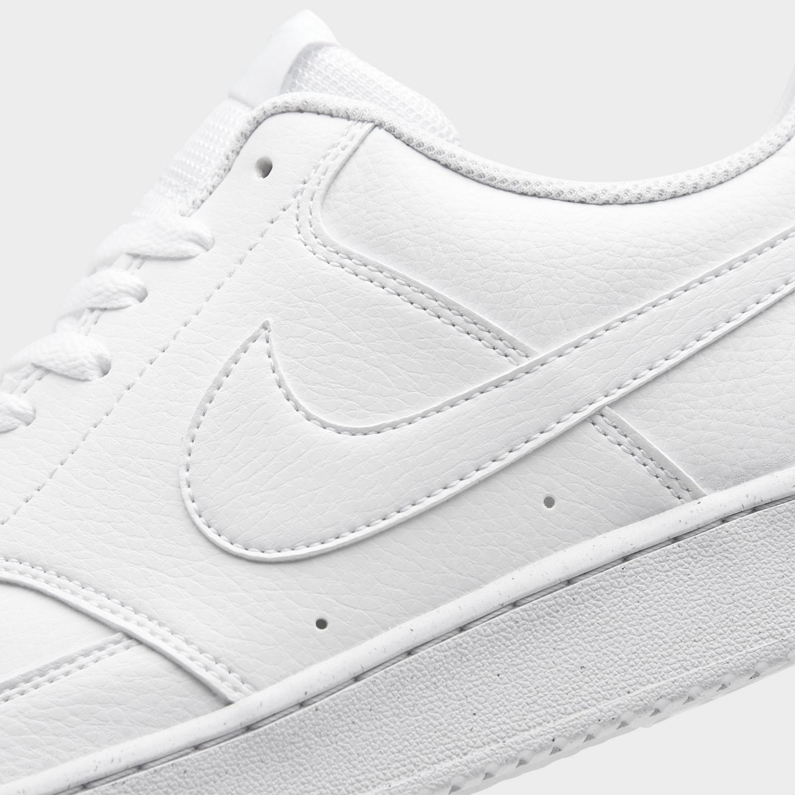 Men's Nike Court Vision Low Next Nature Casual Shoes - White/White/White