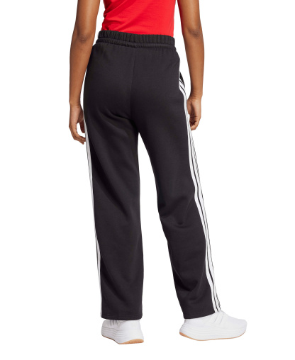 adidas Women's Essentials 3-Stripes Fleece Slim Pants - Black