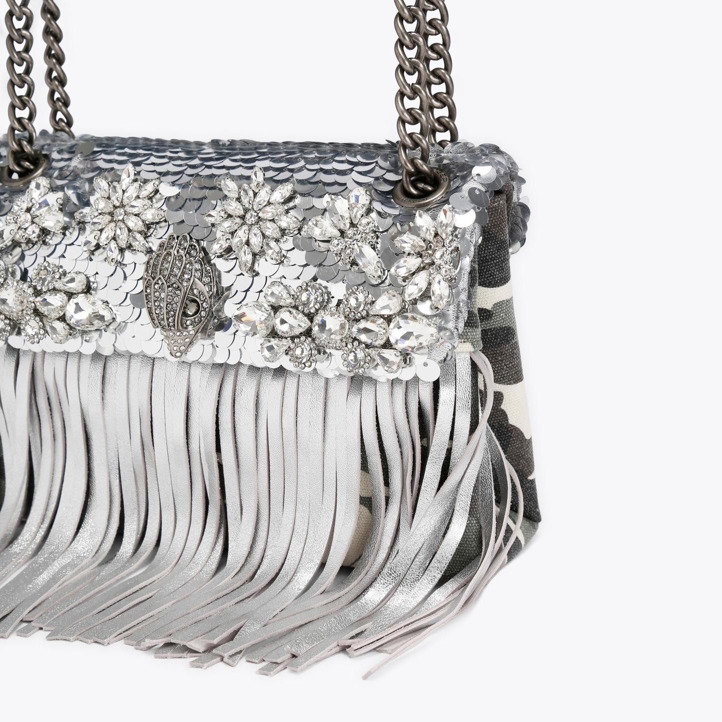 Kurt Geiger London Medium Kensington Fringe Bag - Metallics - view 6