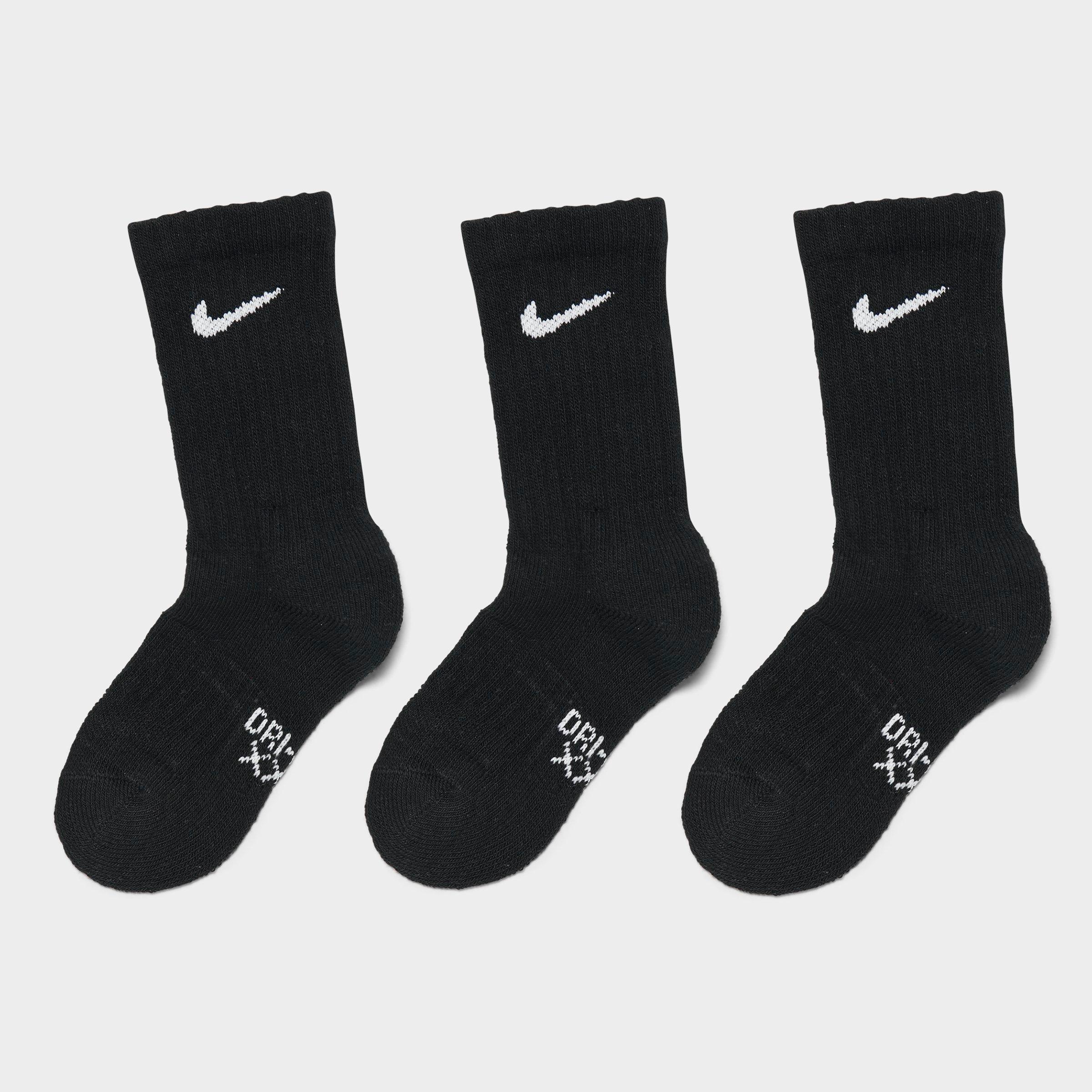 Kids' Toddler Nithtke Dri-FIT Crew Socks (6-Pack) - Black