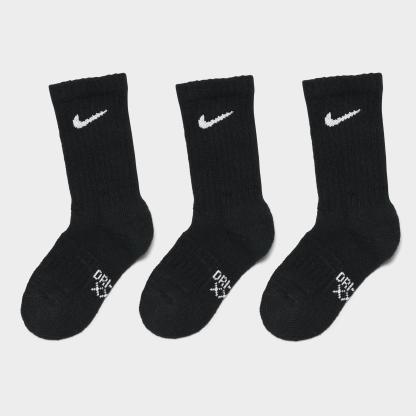 Kids' Toddler Nithtke Dri-FIT Crew Socks (6-Pack) - Black
