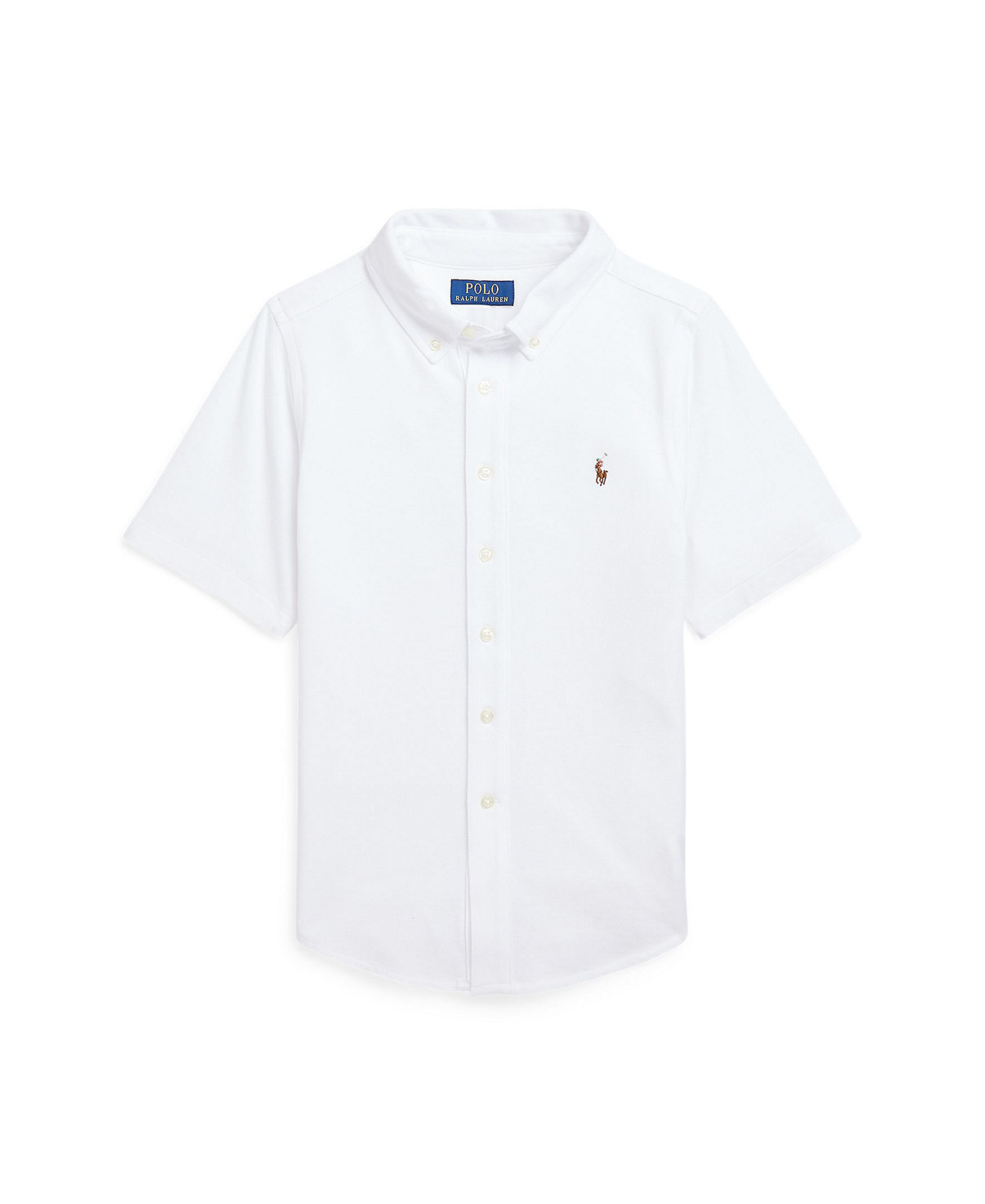Polo Ralph Lauren Boys' 8-20 Knit Oxford Shirt - White