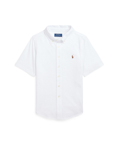 Polo Ralph Lauren Boys' 8-20 Knit Oxford Shirt - White