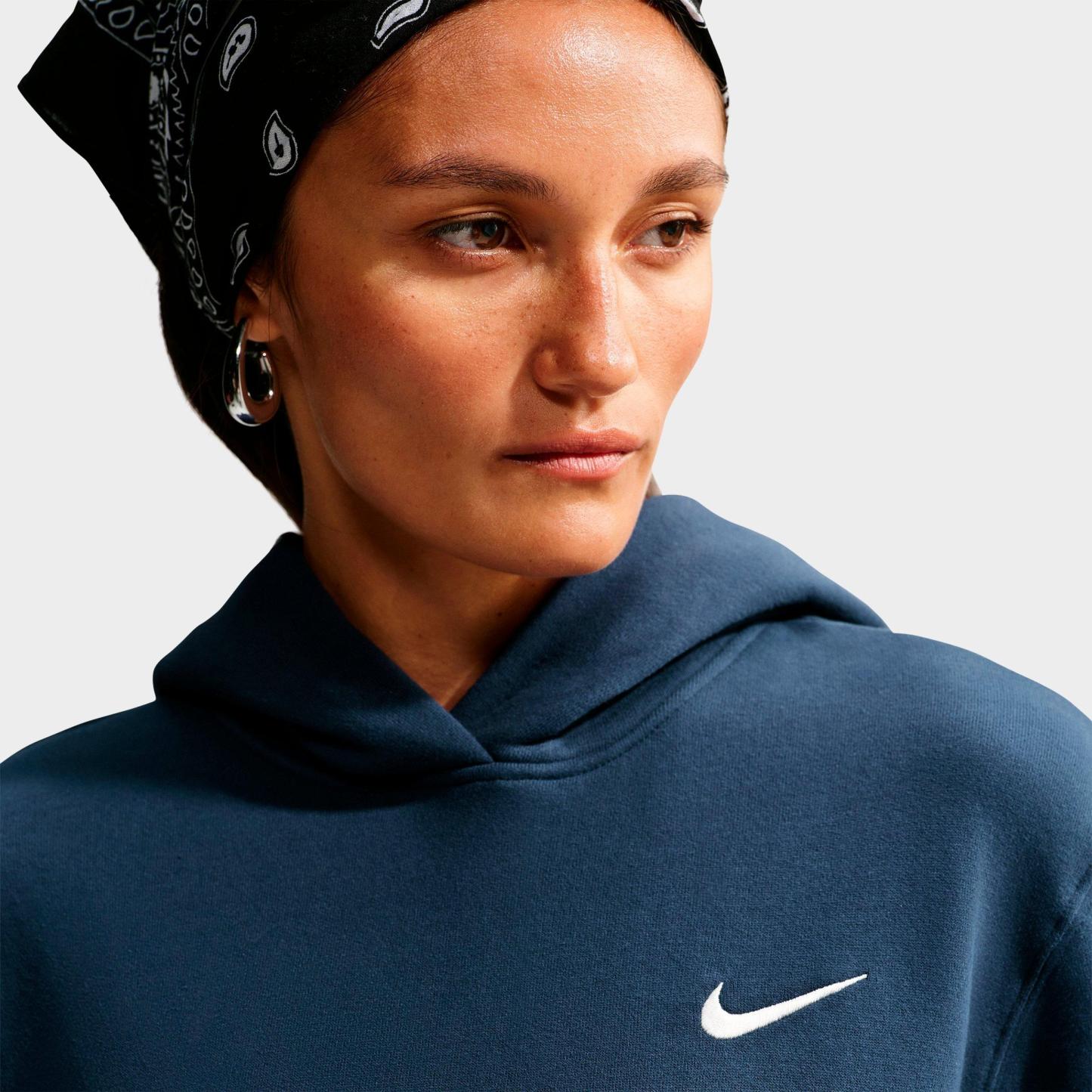Women's Nithtke Studio Fleece Medium-Weight Pullover Hoodie - Midnight Navy/Sail