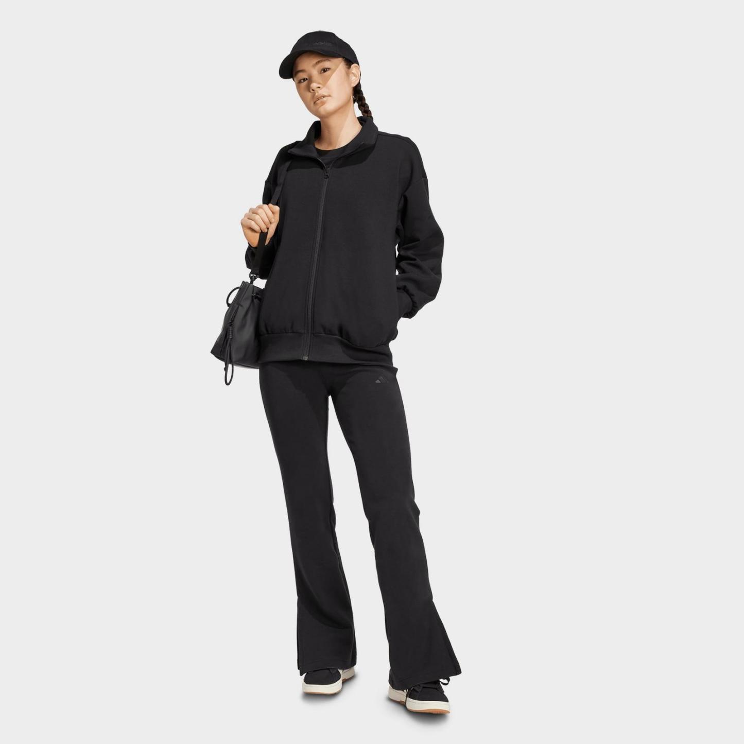 Women's adidas Sportswear Soft Lux Flared Pants - Black - view 2