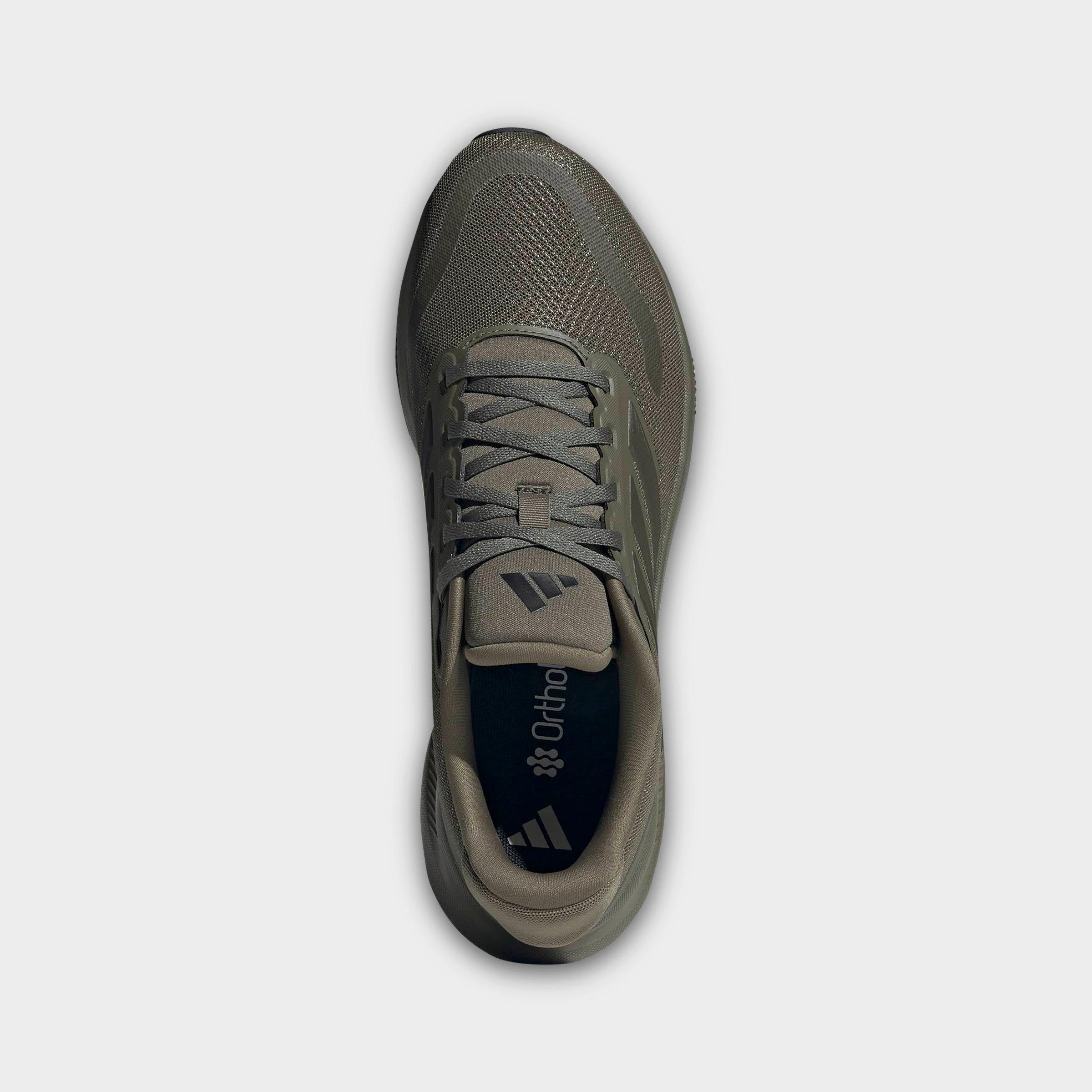 Men's adidas Runfalcon 5 Running Shoes - Olive Strata/Shadow Olive/Core Black - Top view