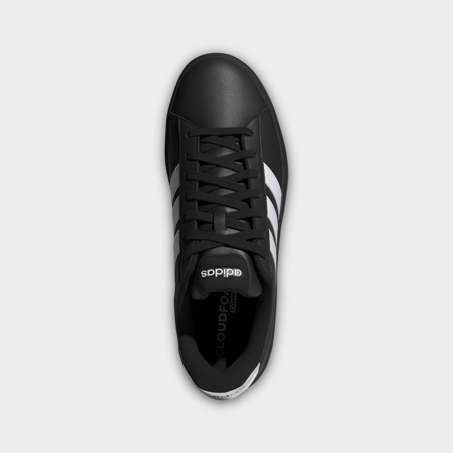 Men's adidas Grand Court 3.0 Casual Shoes - Core Black/Cloud White/Cloud White (IH1476-001) - Top view