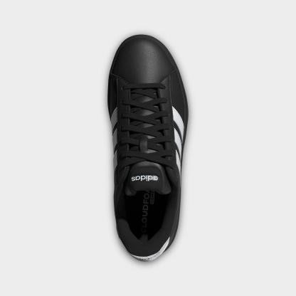 Men's adidas Grand Court 3.0 Casual Shoes - Core Black/Cloud White/Cloud White (IH1476-001) - Top view