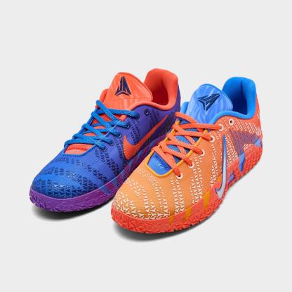 Big Kids' Nike Ja 3 Basketball Shoes - Blue Crystal/Turf Orange/Midnight Navy/Metallic Silver