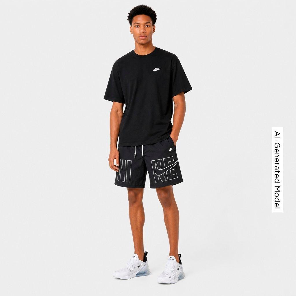 Men's Nithtke Sportswear Club Gel Block Sport Shorts - Black/Pure Platinum