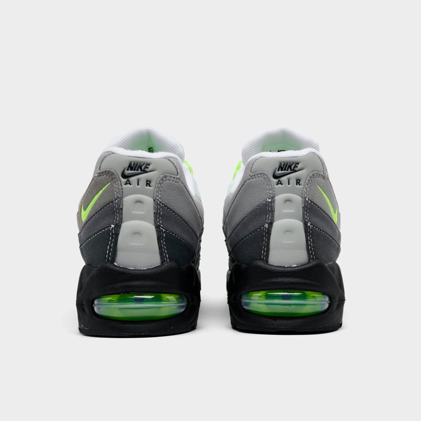Men's Nithtke Air Max 95 Big Bubble Scorpion Casual Shoes - Part 3 - Black/Cool Grey/Neon Yellow - Back view