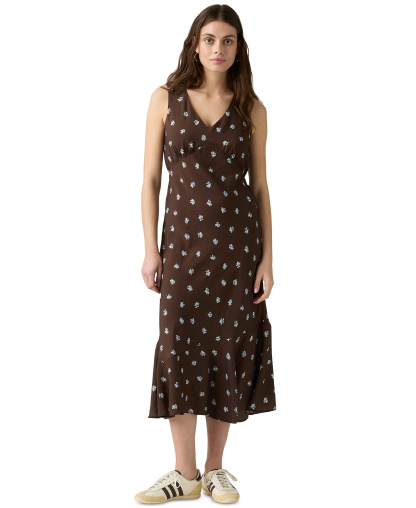 Levi's Premium Women's Brita V-Neck Sleeveless Slip Dress - Runa Floral Java