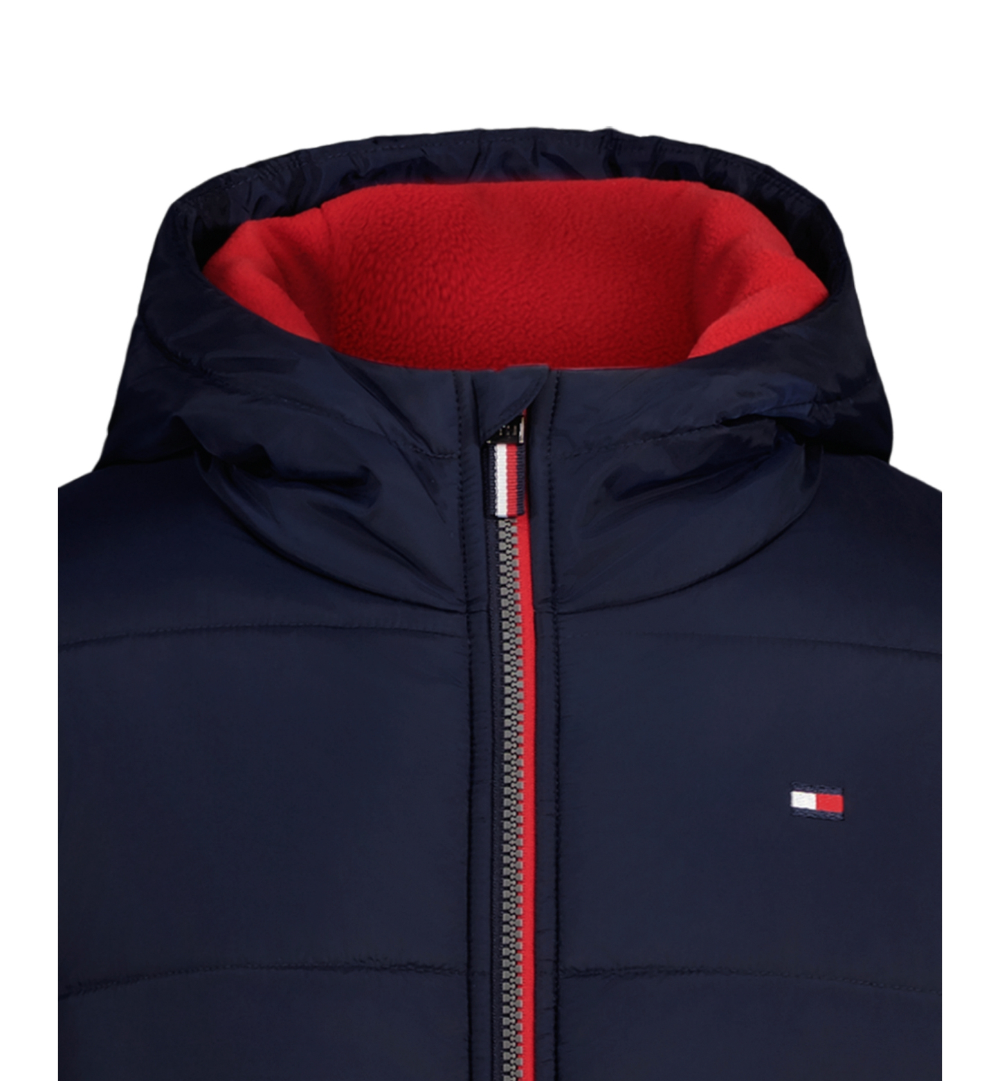 Tommy Hilfiger Boys' 8-20 Logo Puffer Jacket - Navy Blazer