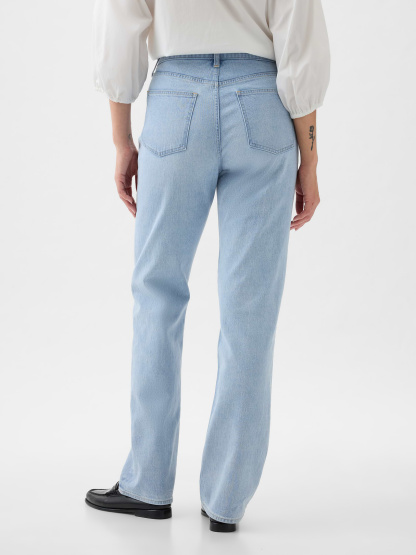 High Rise '90s Slim Straight Jeans - light indigo