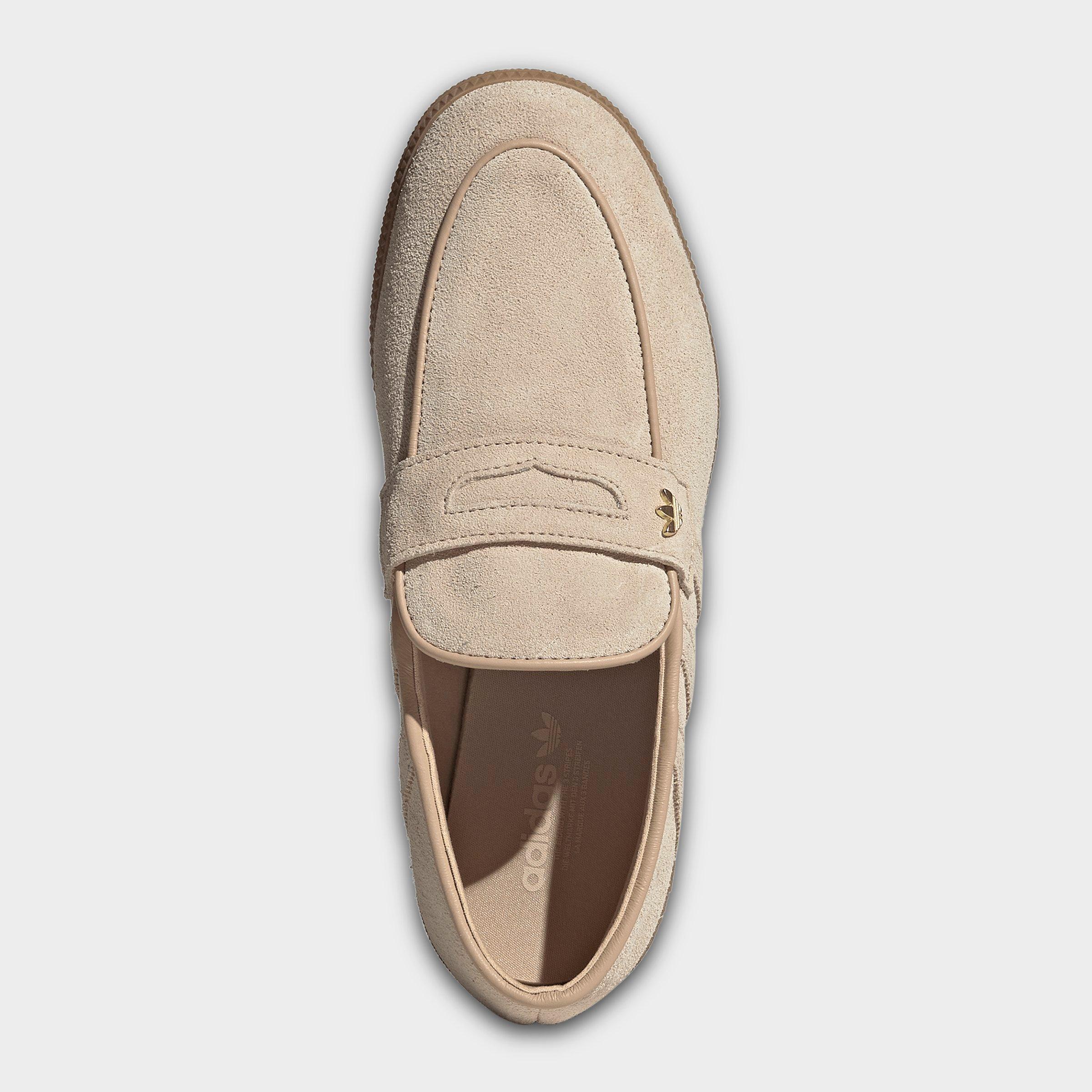 Women's adidas Originals Handball Spezial Loafer Casual Shoes - Part 1 - Magic Beige/Magic Beige/Gum - Top view