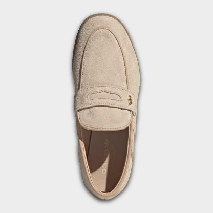 Women's adidas Originals Handball Spezial Loafer Casual Shoes - Part 1 - Magic Beige/Magic Beige/Gum - Top view