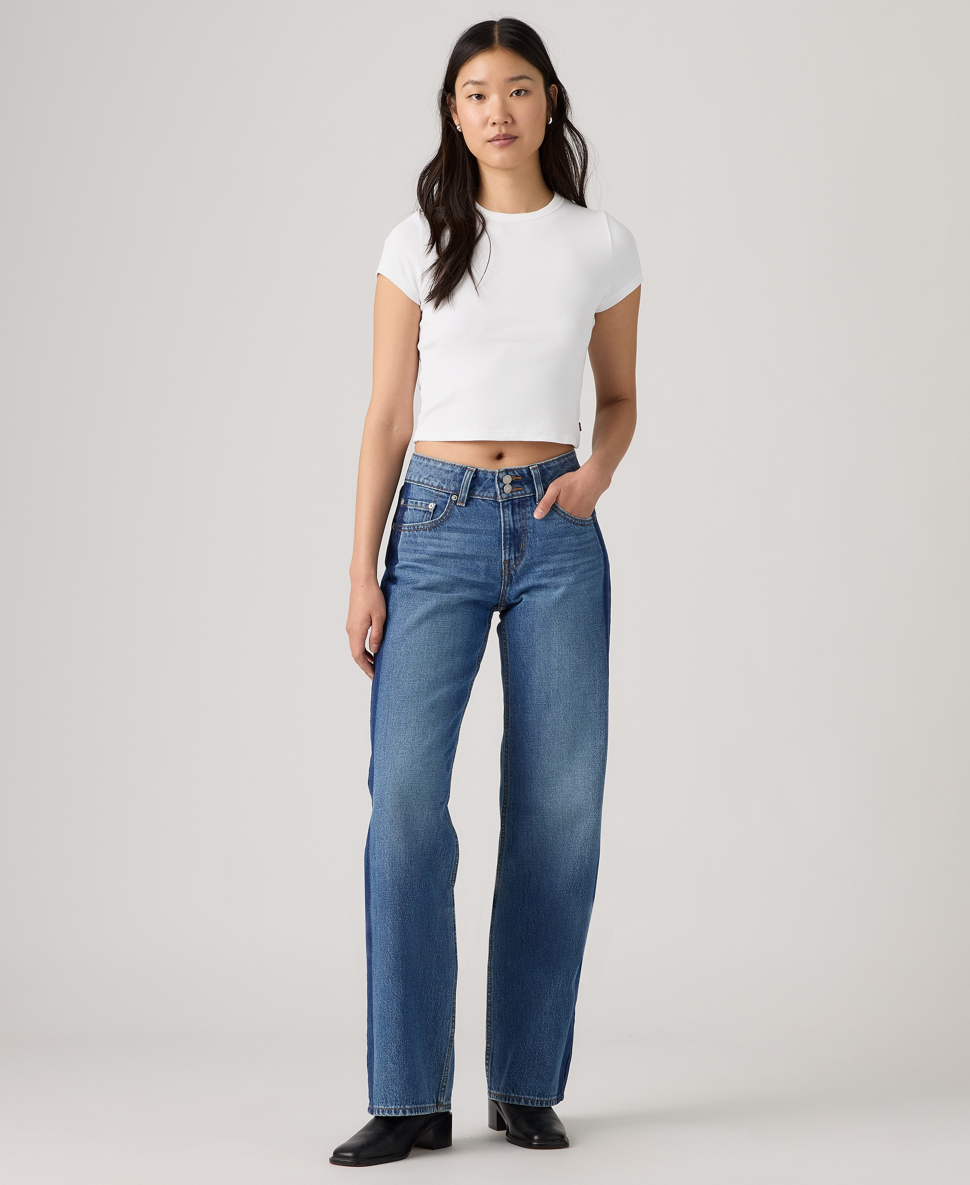 Levi's Women's Super-Low Double-Button Relaxed-Fit Denim Jean - And You Too