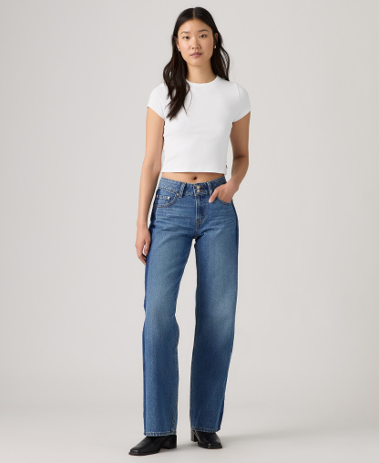 Levi's Women's Super-Low Double-Button Relaxed-Fit Denim Jean - And You Too