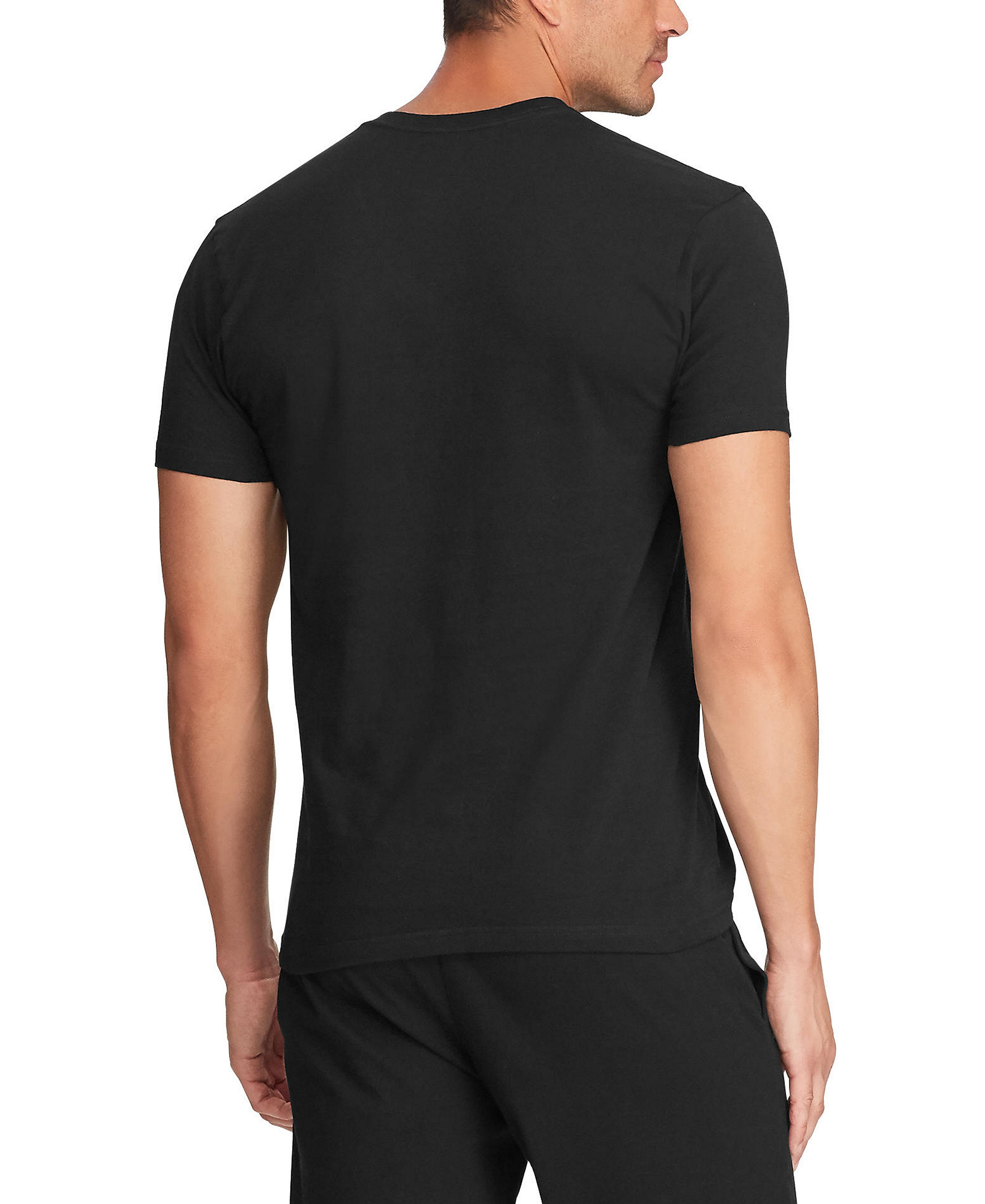 Polo Ralph Lauren Men's 3-Pack V-Neck Classic Undershirts - Cruise Navy / White / Black