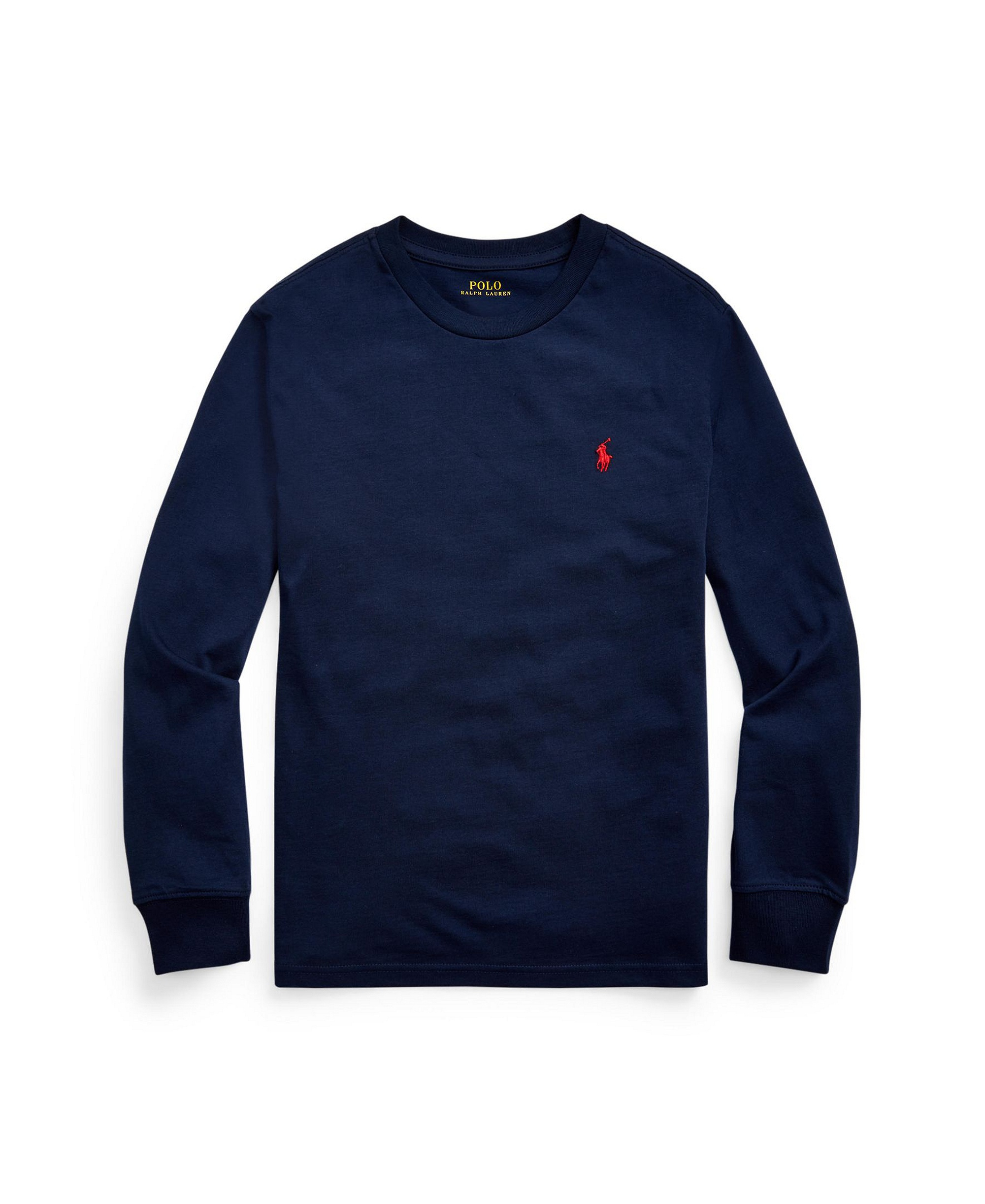 Polo Ralph Lauren Boys' 8-20 Cotton Jersey Long-Sleeve T-shirt - Cruise Navy