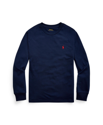 Polo Ralph Lauren Boys' 8-20 Cotton Jersey Long-Sleeve T-shirt - Cruise Navy