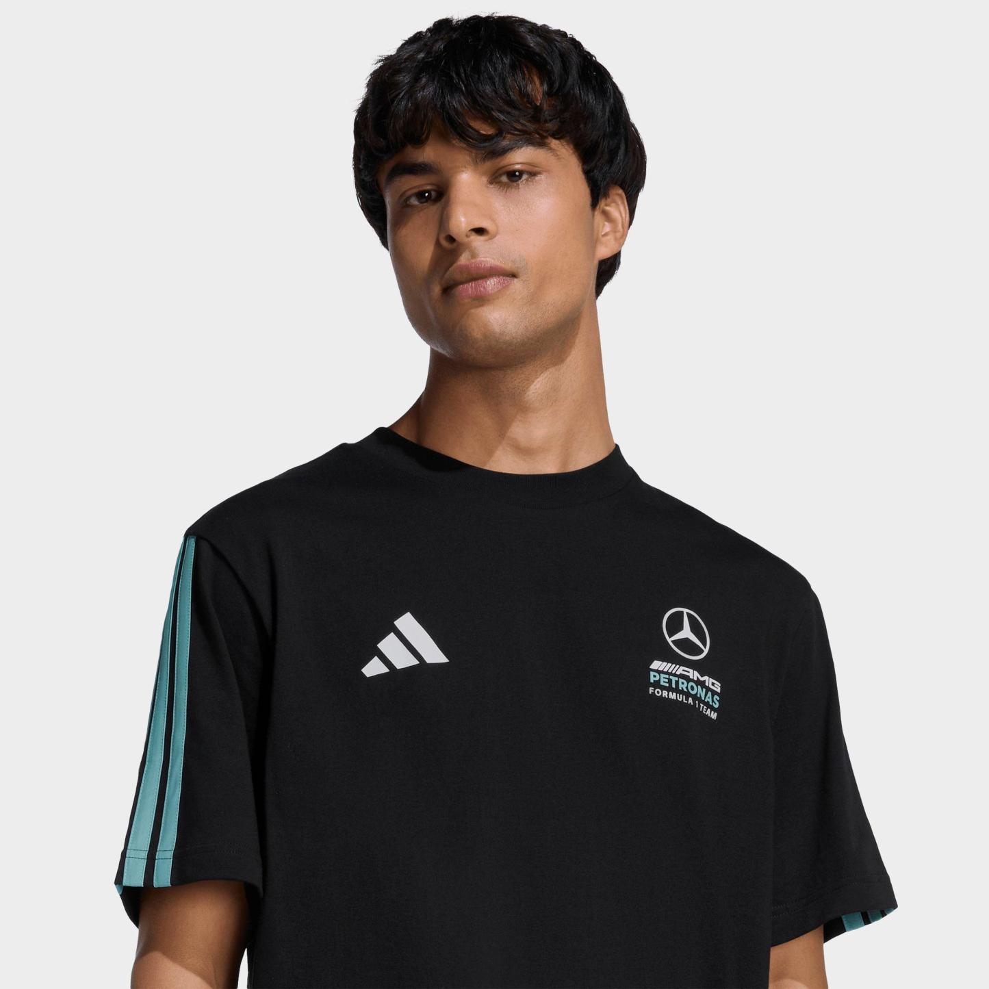 Men's adidas Mercedes-AMG Petronas F1 Team DNA T-Shirt - Black/Semi Mint Rush