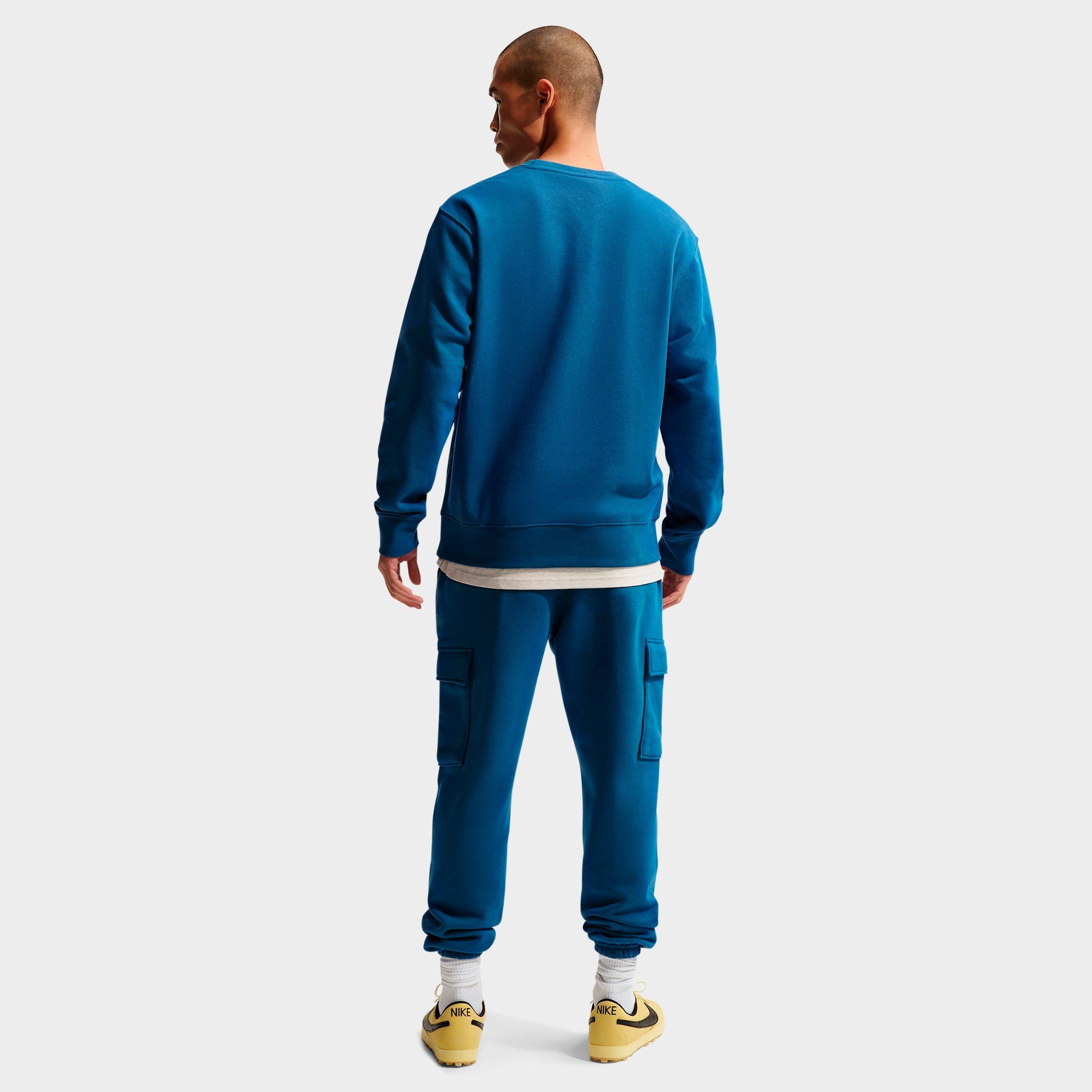 Men's Nithtke Club Fleece Premium Crewneck Sweatshirt - Court Blue/Light KhakI