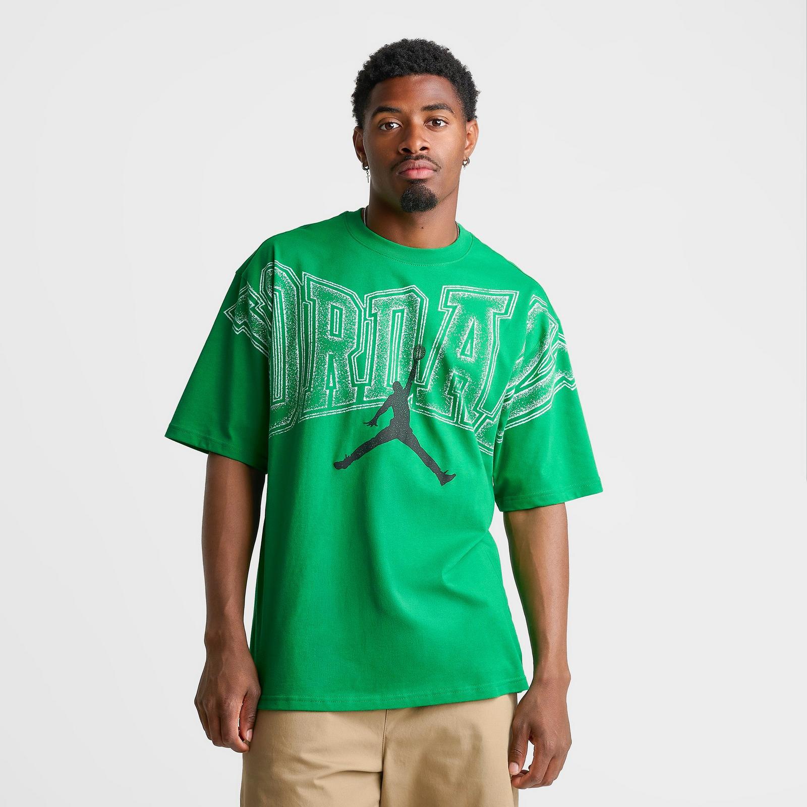 Men's Jordan Stretch Graphic T-Shirt - Lucky Green/Black - view 3