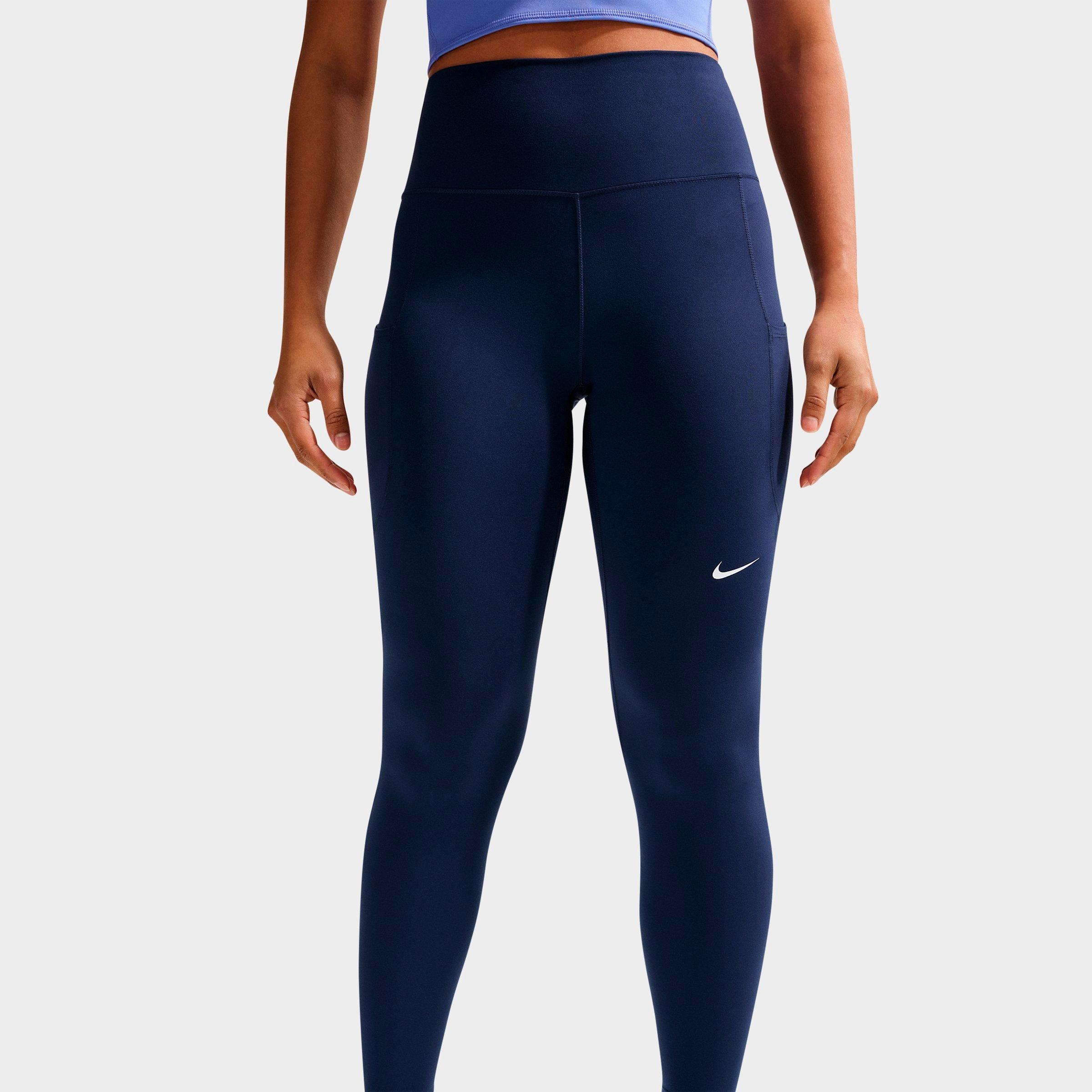 Women's Nithtke One Dri-FIT High-Rise 7/8 Training Tights - Midnight Navy/White