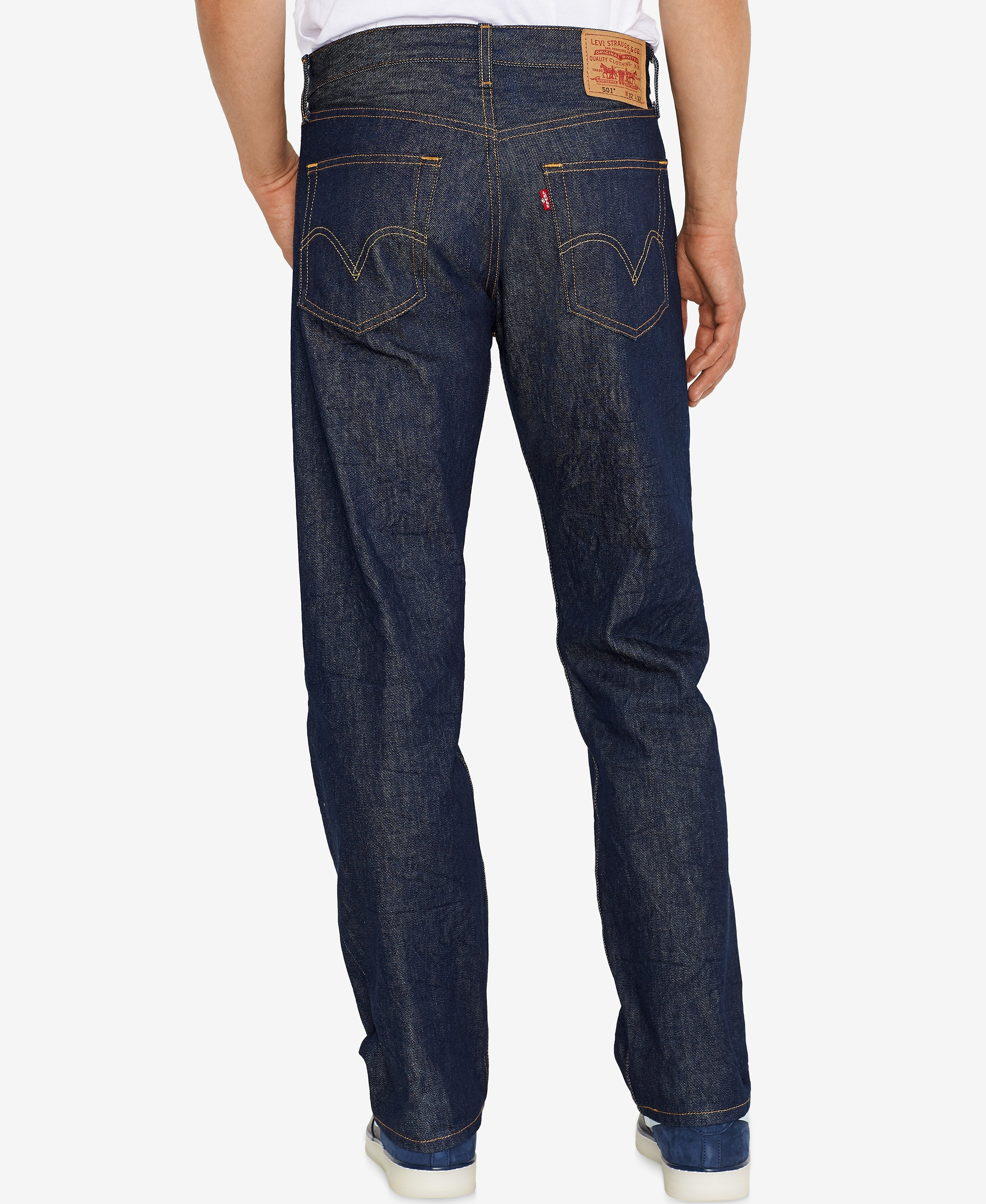 Levi's Men's 501® Original Shrink-to-Fit™ Non-Stretch Jeans - Rigid- Shrink to Fit