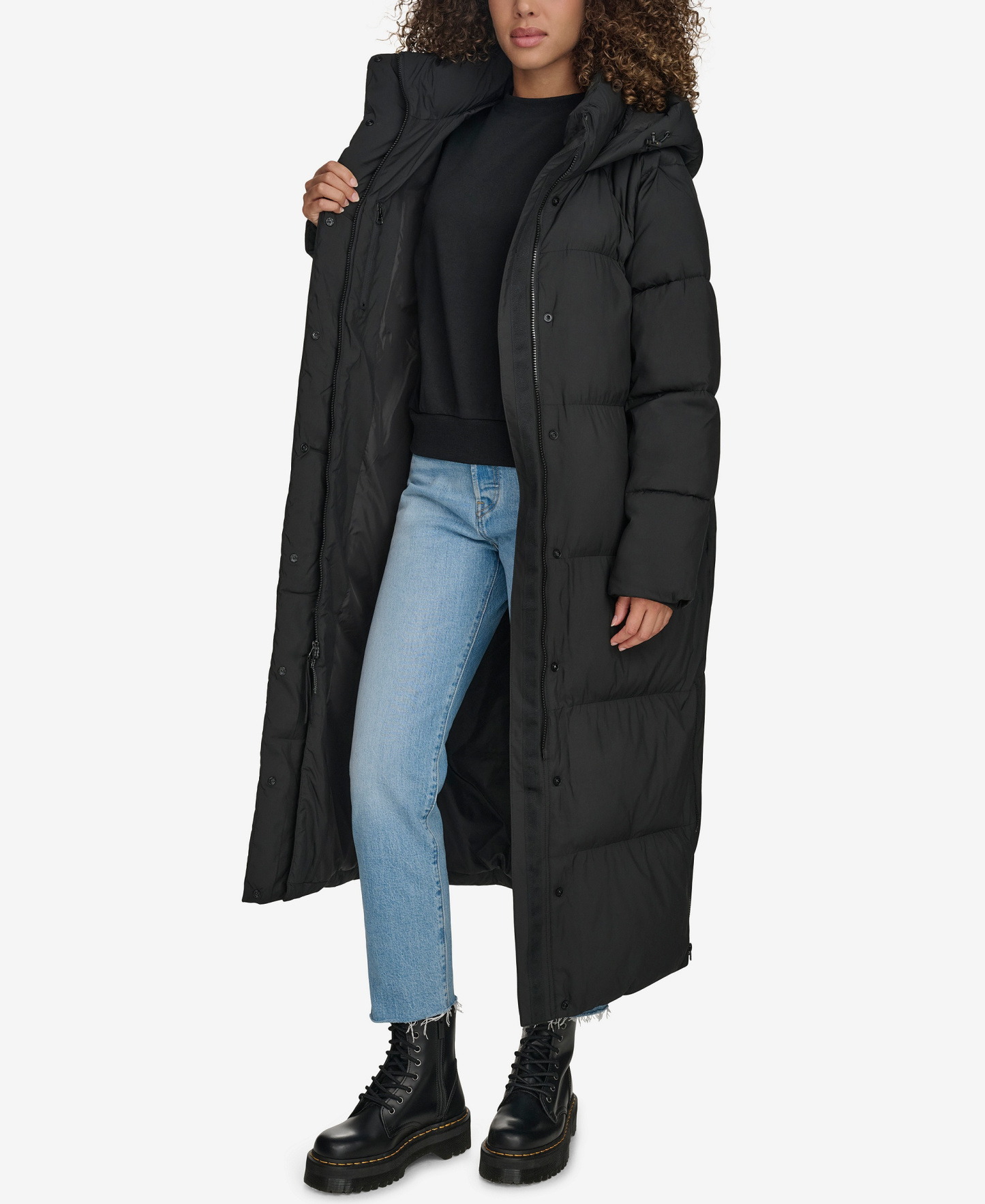 Levi's Women's Extra Long Quilted Parka - Black
