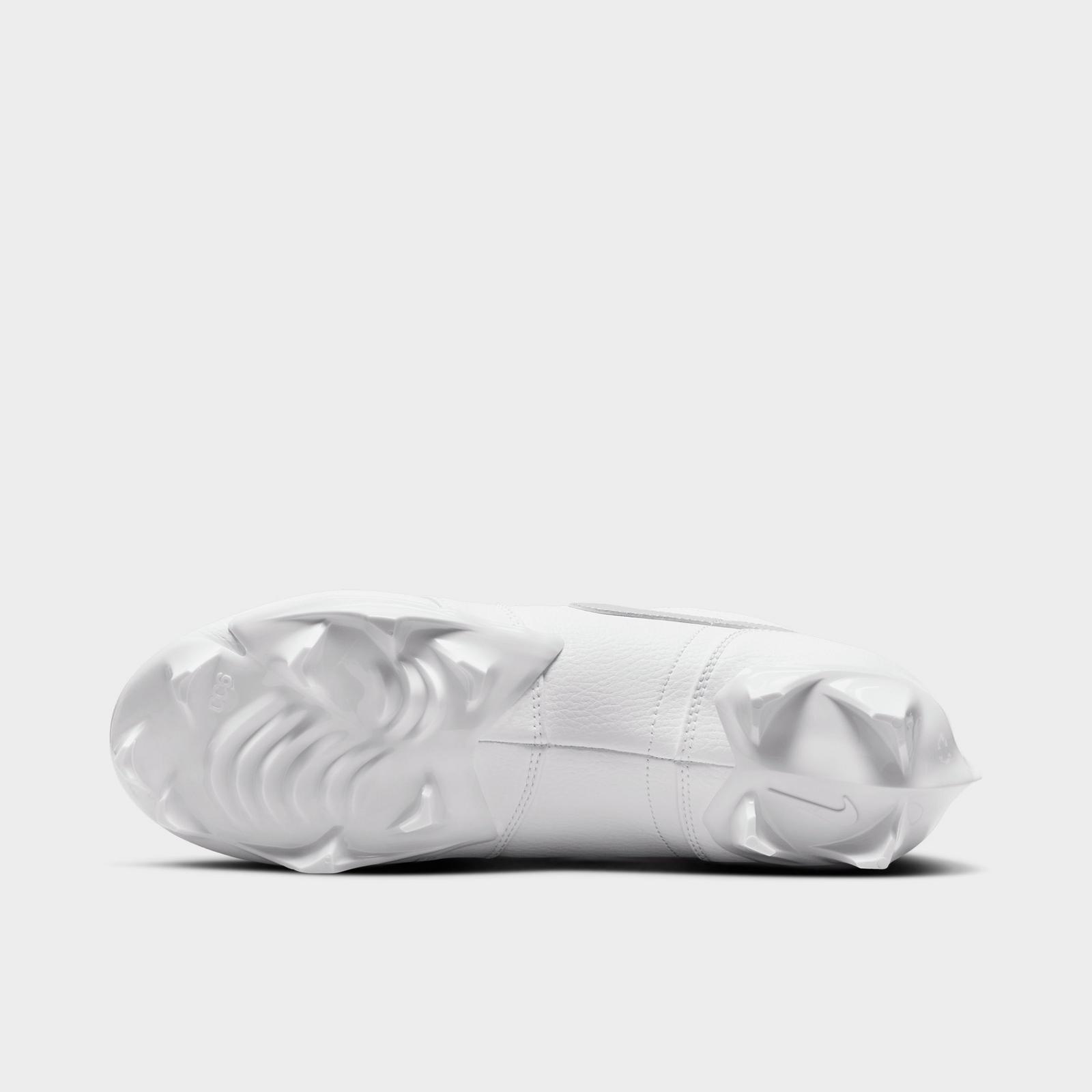 Men's Jordan 1 Low TD Football Cleats - White/White/Grey Fog - view 6