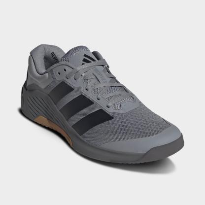 Men's adidas Dropset 4 Training Shoes - Grey/Carbon/Grey - Both shoes facing left