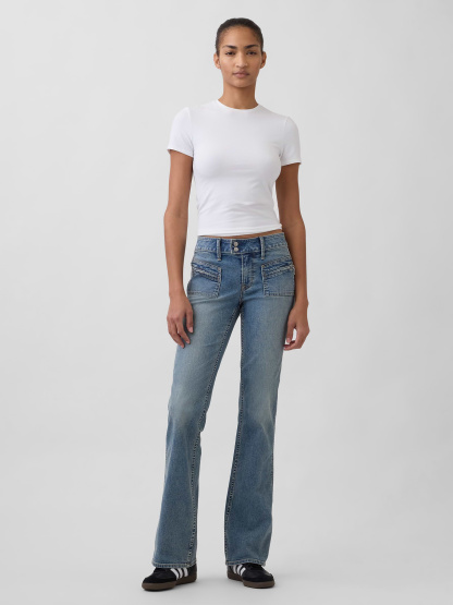 Low Rise Long & Lean Jeans - Medium indigo