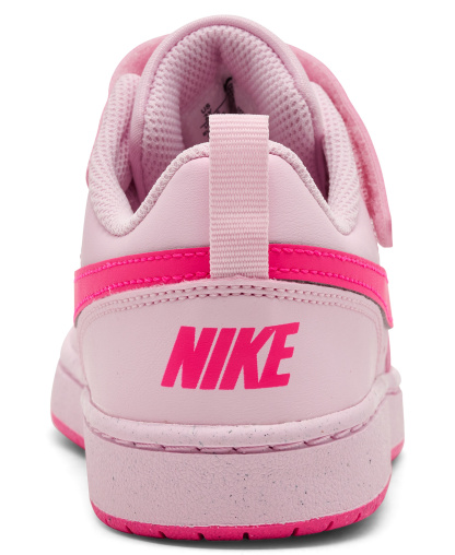 Nike Little Kids Court Borough Low Recraft Fastening Strap Casual Sneakers from Finish Line - Pink
