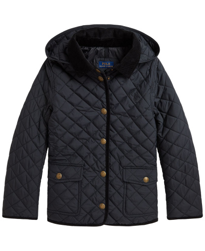 Polo Ralph Lauren Big Girls Quilted Barn Jacket - Polo Black