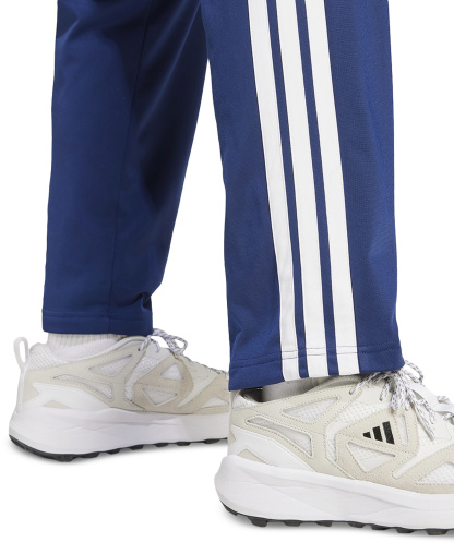 adidas Men's 3-Stripes Regular Open Hem Track Pants - Dark Blue