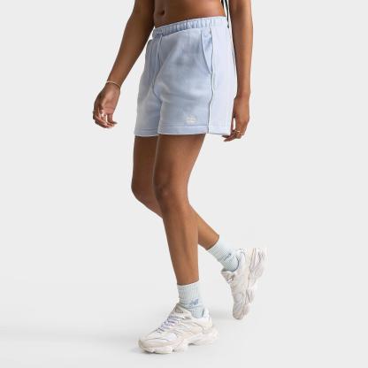 Women's New Balance Piped Fleece Shorts - Oxford Blue - view 1