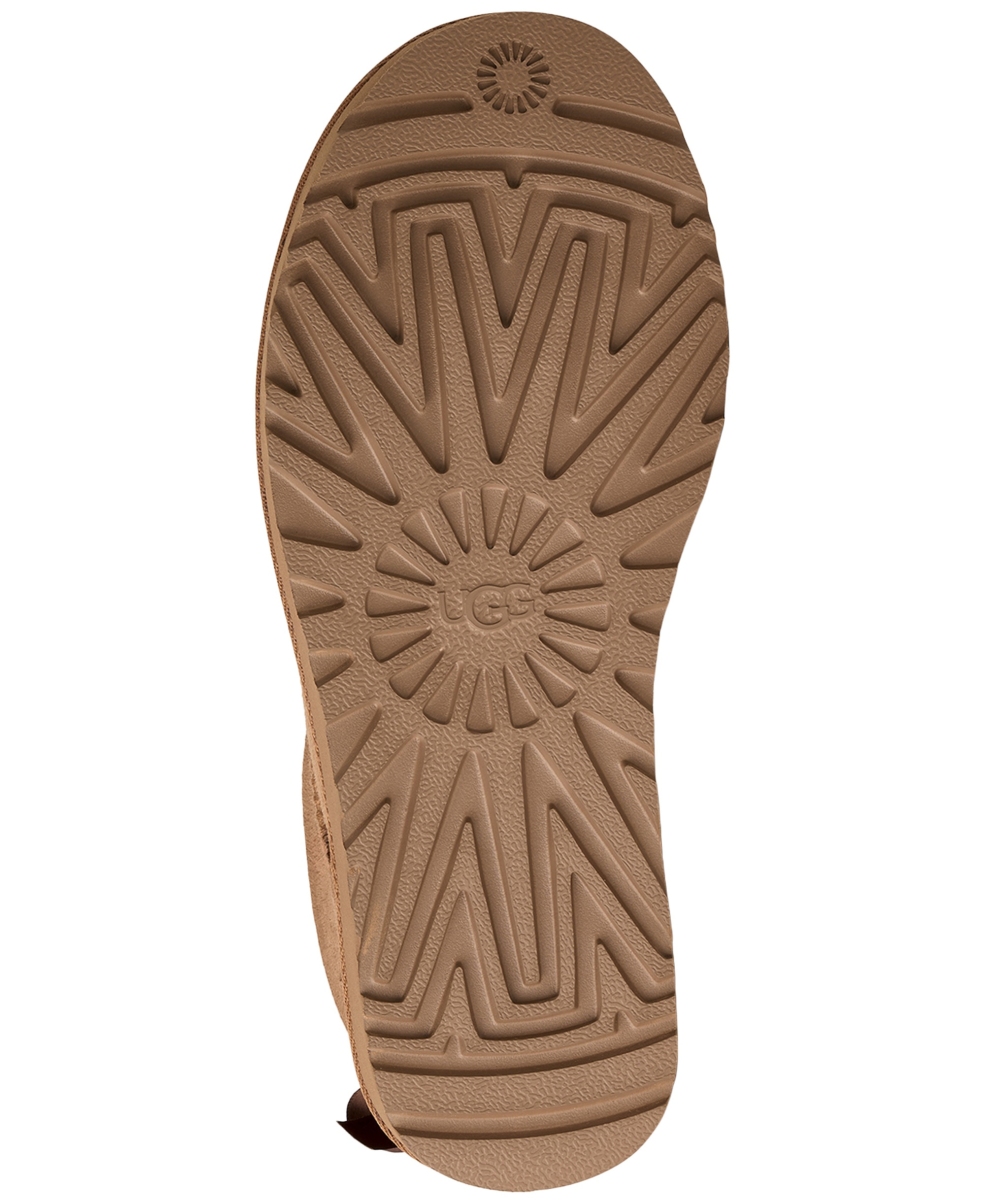 UGG® Women's Ultra Mini Bailey Bow Round Toe Booties - Chestnut